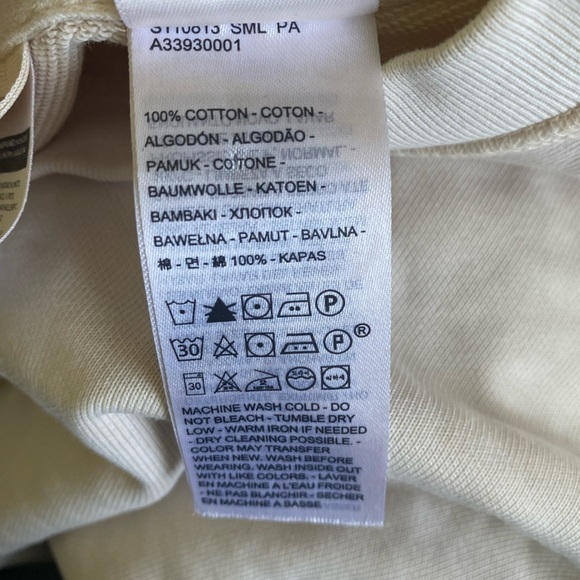 Levi’s Women Roonie Cropped Relaxed Long Sleeve Sweater • White Cap Grey • Small - Picture 9 of 11